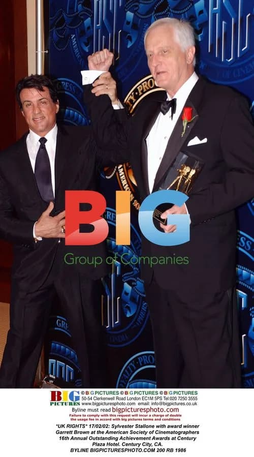 Sylvester Stallone and Garrett Brown at Cinematographers Awards