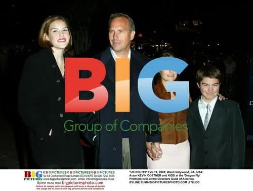 KEVIN COSTNER and KIDS at 'Dragon Fly' Premiere