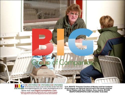 Princess Caroline and family arrive in Zurs, Austria