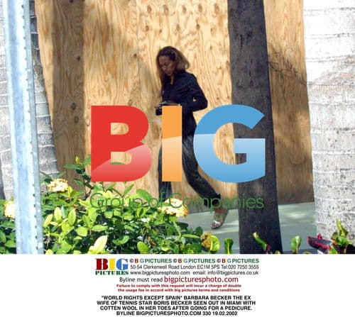 Barbara Becker seen in Miami after pedicure