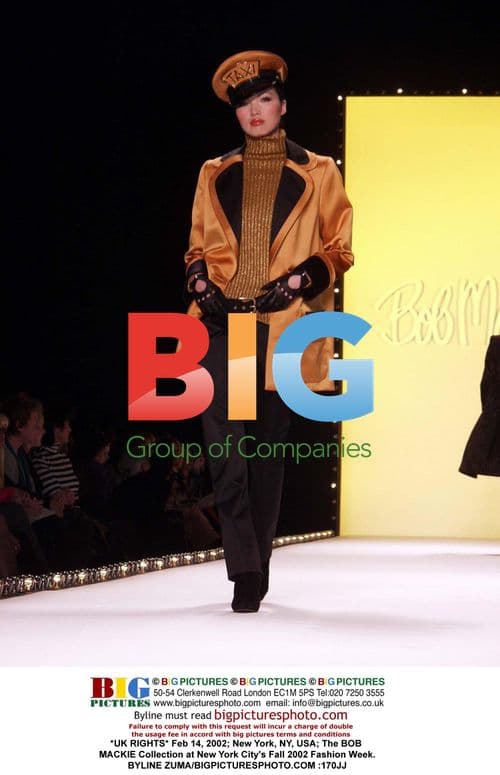 The BOB MACKIE Collection at NYC Fashion Week 2002