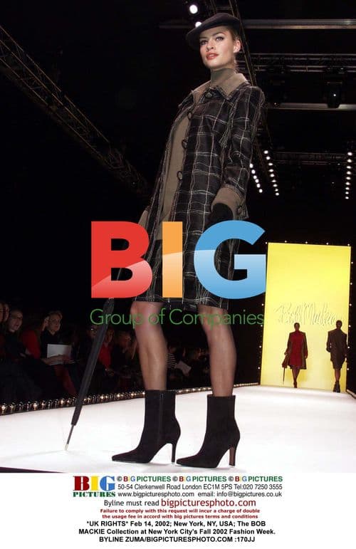 BOB MACKIE Collection at 2002 NY Fashion Week