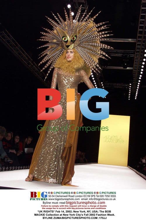 The BOB MACKIE Collection at 2002 Fashion Week