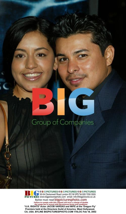 Jacob Vargas and wife at 'Dragon Fly' Premiere