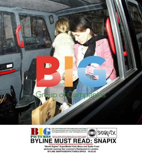 Kate Moss and Sadie Frost Leaving Restaurant