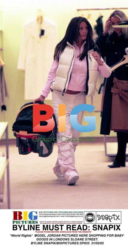 Model Jordan Shopping for Baby Goods in London