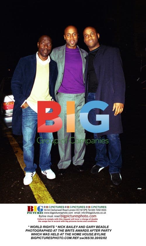 NICK BAILEY AND GARY BEADLE at BRITS AWARDS AFTER PARTY