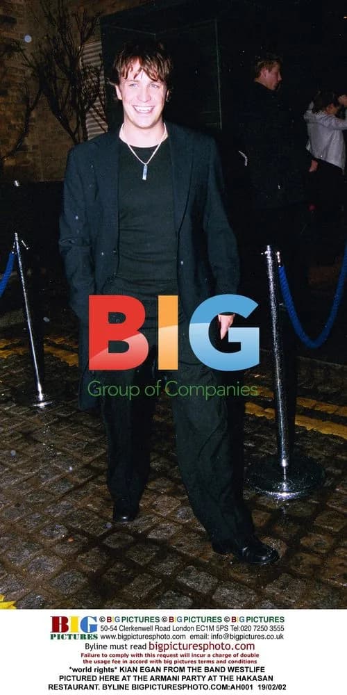 Kian Egan at Armani Party in Hakasan