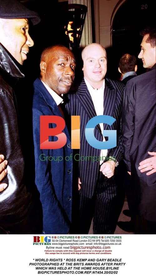 Ross Kemp and Gary Beadle at Brits Awards After Party