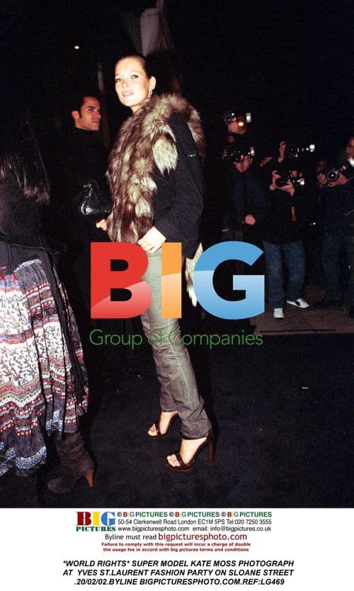 Kate Moss at Yves St. Laurent Fashion Party