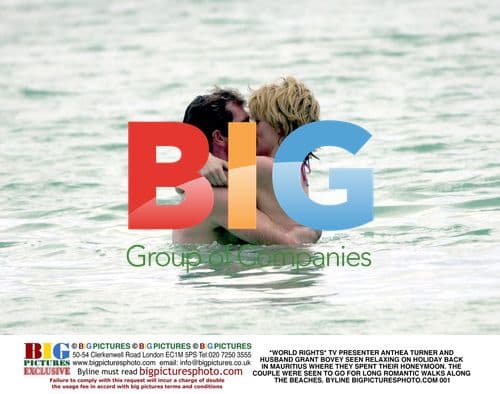 Anthea Turner and Grant Bovey Relax in Mauritius