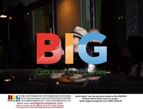 Jay Kay at 2002 Brit Awards in London