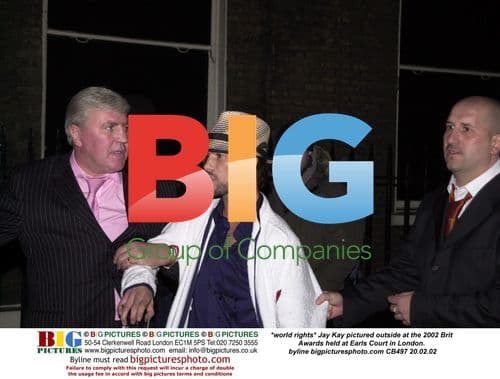 Jay Kay at 2002 Brit Awards in London