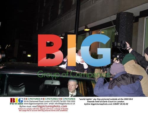 Jay Kay at 2002 Brit Awards in London