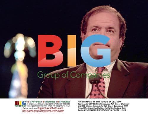 LEN BERMAN introduces Michael Eisner at Disney meeting