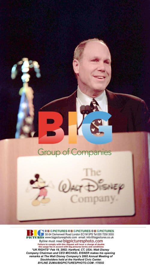 Michael Eisner at Disney's 2002 Annual Meeting