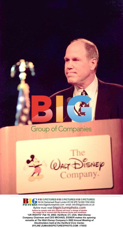 Michael Eisner Speaks at Disney Annual Meeting