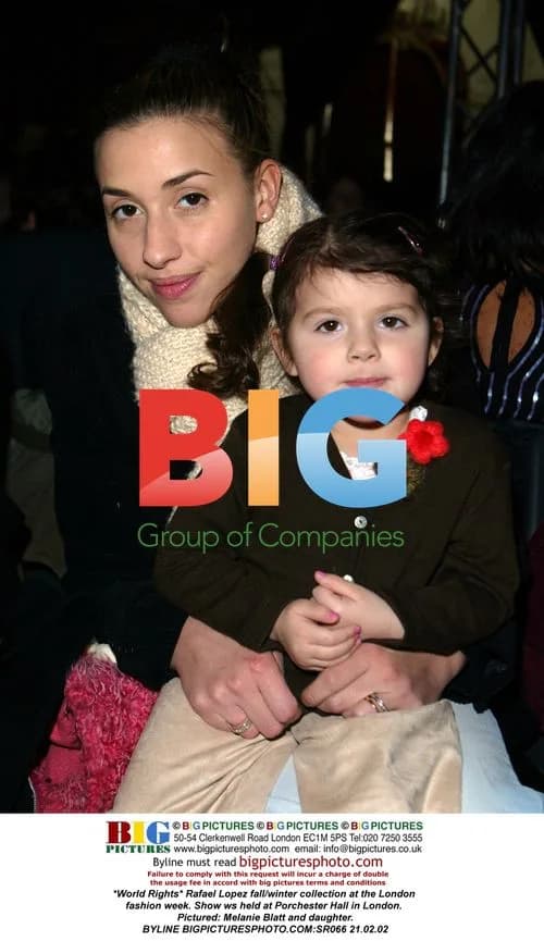 Melanie Blatt and Daughter at Rafael Lopez Show