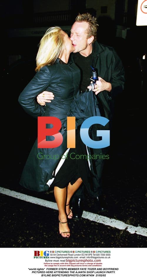 Faye Tozer and Boyfriend at Launch Party