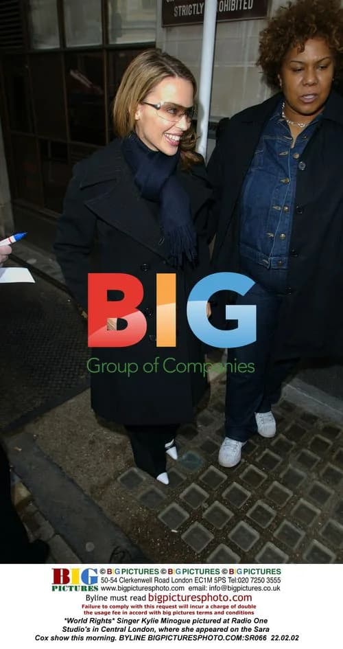 Kylie Minogue at BBC Radio One Studio