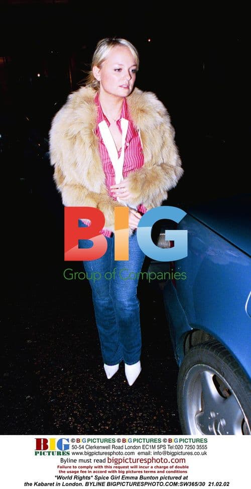 Spice Girl Emma Bunton at Kabaret in London