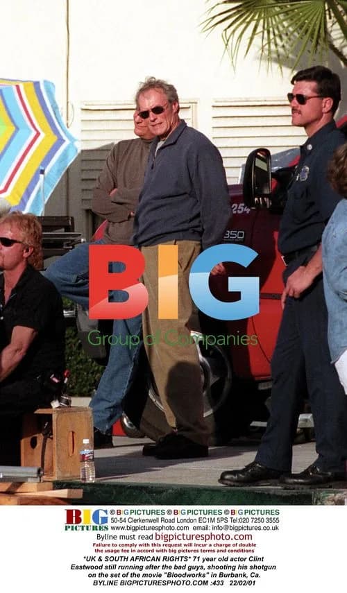 Clint Eastwood on the set of "Bloodworks"