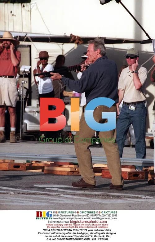 Clint Eastwood on set of "Bloodworks"