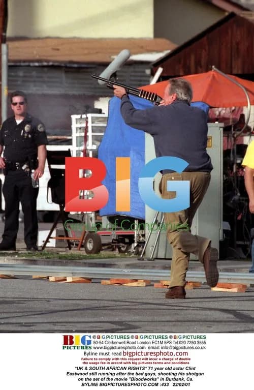 Clint Eastwood filming "Bloodworks" in Burbank