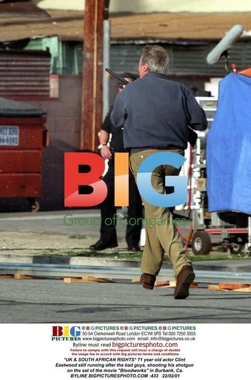 Clint Eastwood on set of "Bloodworks"