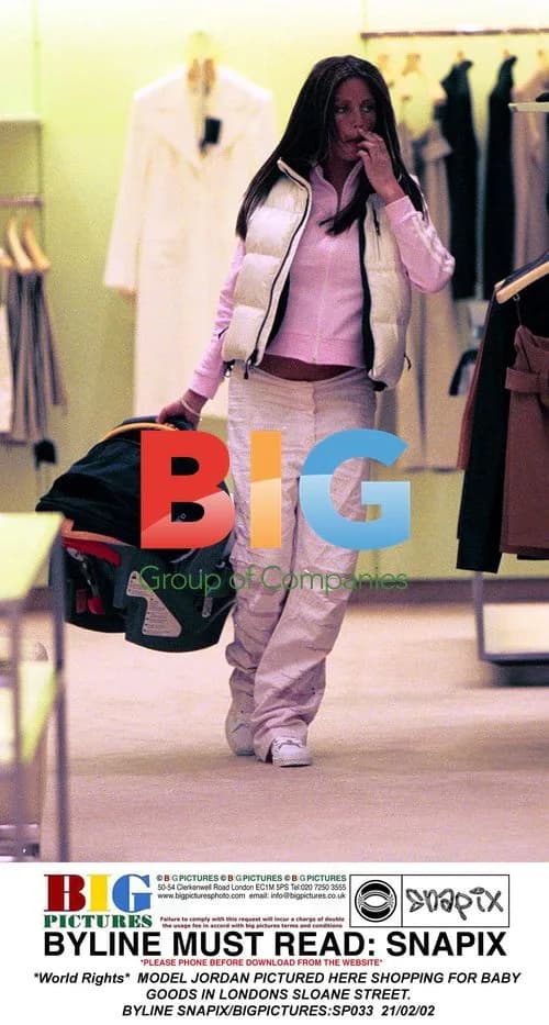 Model Jordan Shopping for Baby Goods