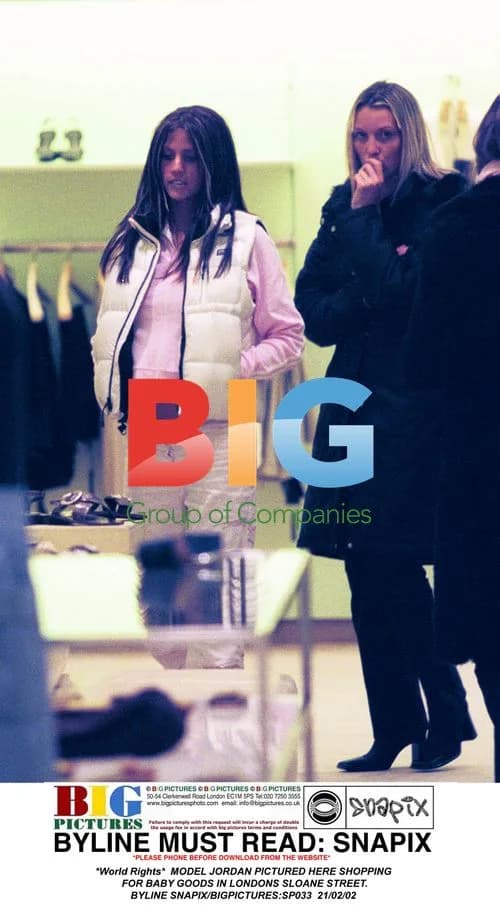Model Jordan Shopping for Baby Goods in London