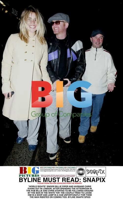 Billie Piper and Chris Evans followed in London
