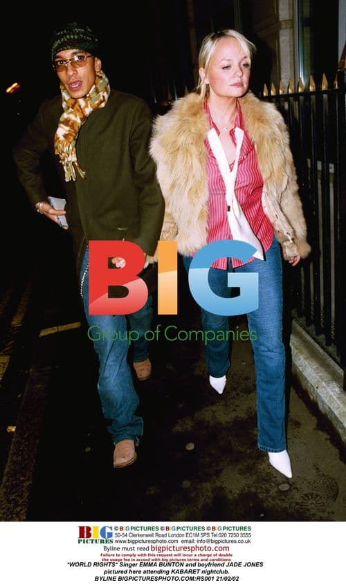 Emma Bunton and Jade Jones at Kabaret nightclub