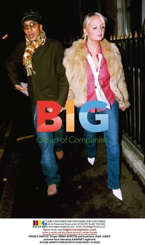 Emma Bunton and Jade Jones at Kabaret nightclub