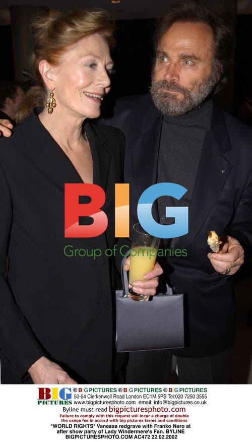 Vanessa Redgrave and Franko Nero at after show party