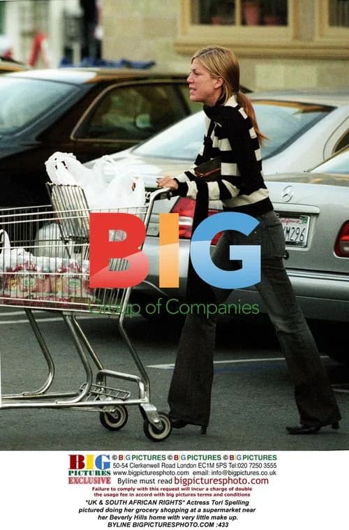 Tori Spelling Grocery Shopping in Beverly Hills