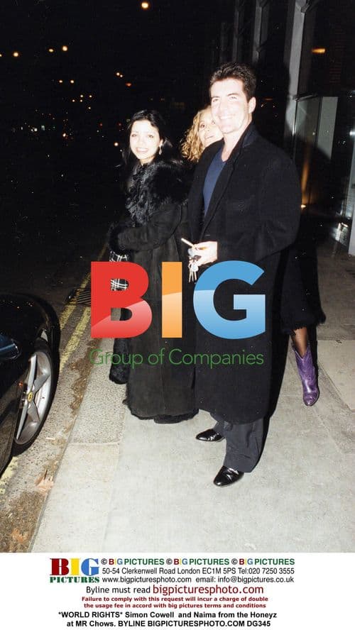 Simon Cowell and Naima from the Honeyz at MR Chows