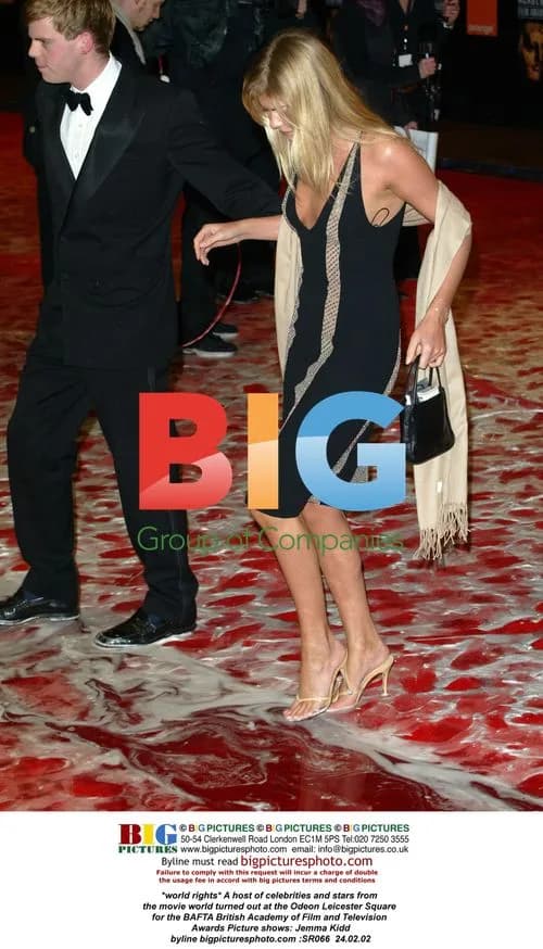 Celebrities at BAFTA Awards at Odeon Leicester Square