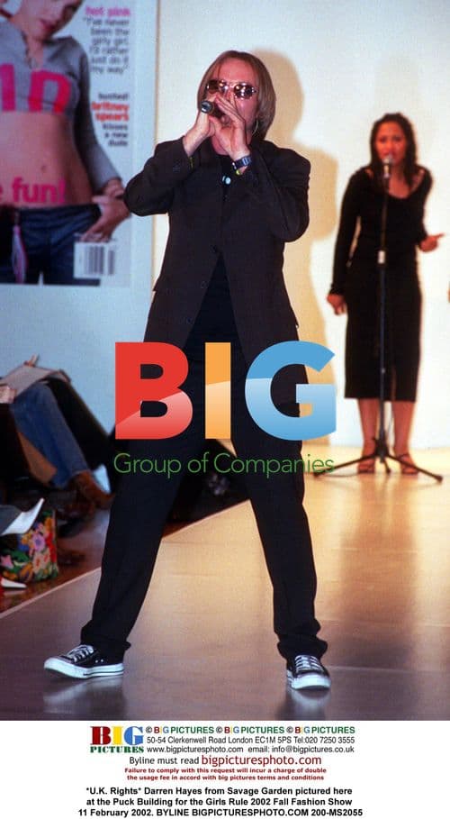 Darren Hayes at Girls Rule 2002 Fashion Show