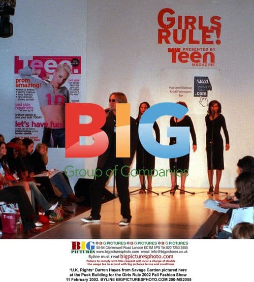 Darren Hayes at Girls Rule 2002 Fashion Show