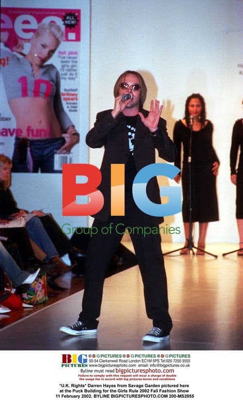 Darren Hayes at Girls Rule 2002 Fashion Show