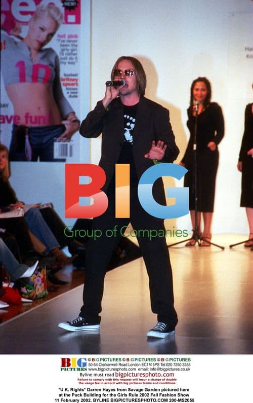 Darren Hayes at Girls Rule 2002 Fashion Show