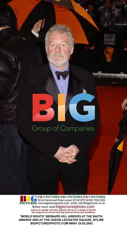 Bernard Hill Arrives at BAFTA Awards 2002