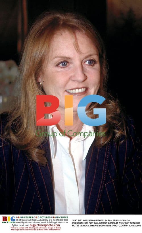 Sarah Ferguson at Children in Crisis Presentation in Milan