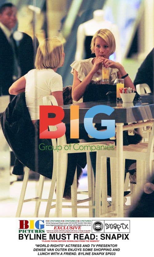 Denise Van Outen Shops with Friend