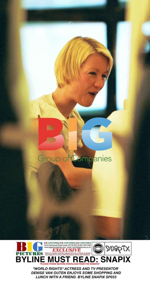 Denise Van Outen Enjoys Shopping and Lunch