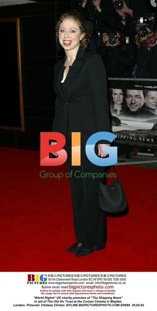Chelsea Clinton at UK premiere of "The Shipping News"