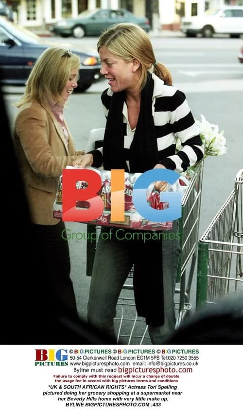 Tori Spelling out for groceries