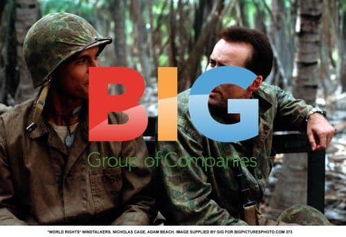 WINDTALKERS film still with Nicholas Cage and Adam Beach