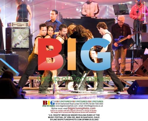 Paulina Rubio at Music Festival in Santiago